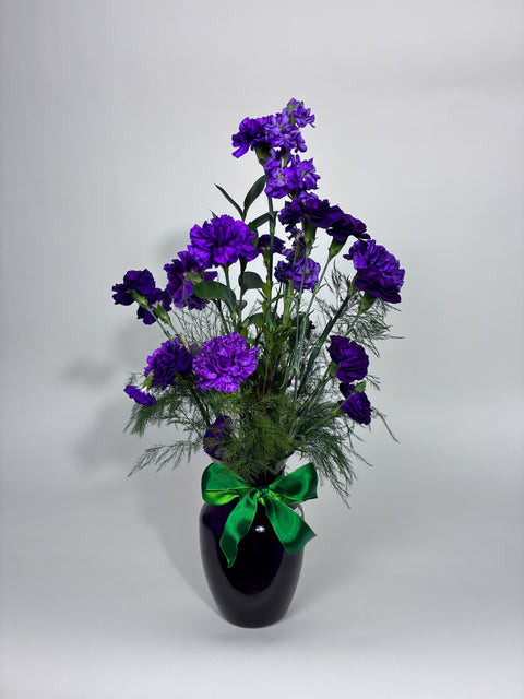 Purple Elegance Vase Arrangement