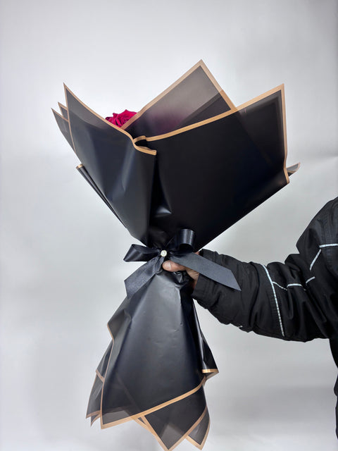 "Will You Be My Valentine?" Heart Bouquet – Roses & Ferrero Rocher